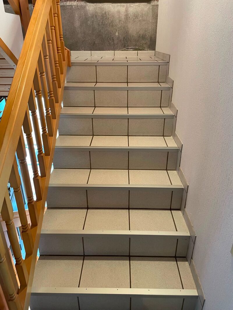 Treppe im Einfamilienhaus – vorher